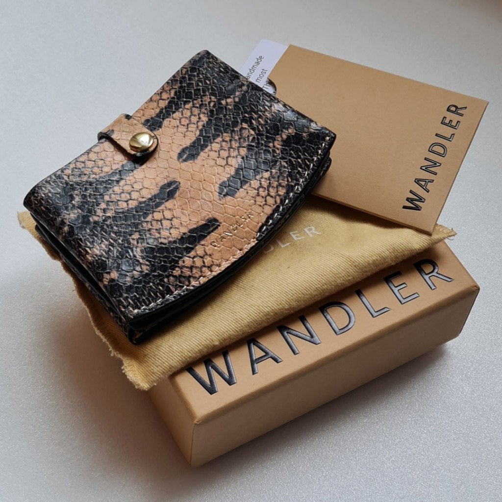 Wandler Corsa Card Holder On Chain - Pythonprint Leer, Overige merken, Overige kleuren, Verzenden, Zo goed als nieuw