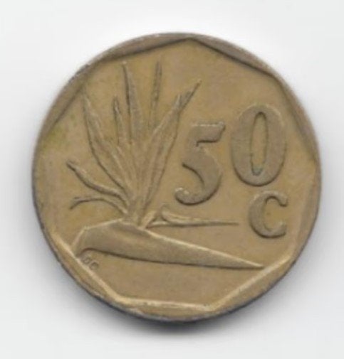 Zuid-Afrika 50 cents 1991 KM# 137, Postzegels en Munten, Verzenden, Zuid-Afrika, Losse munt
