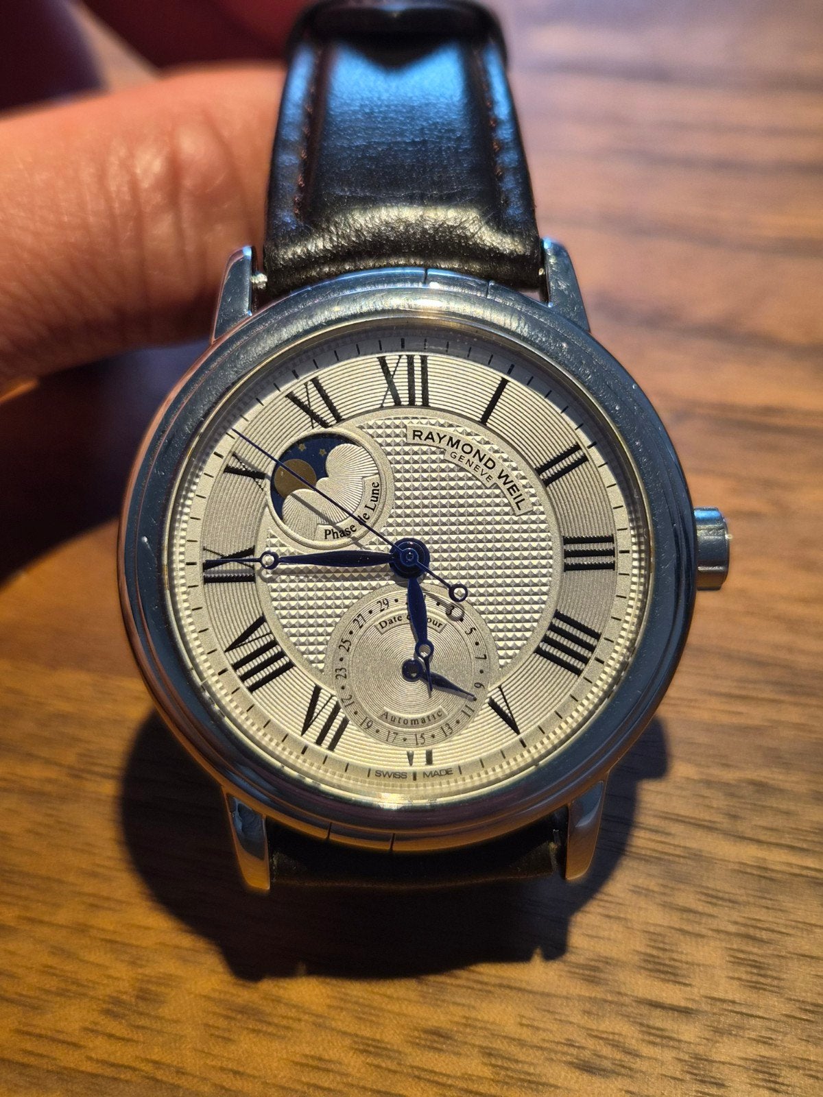 Raymond Weil Polshorloge - Klassiek met Maanfase, Ophalen, Zo goed als nieuw, Overige merken