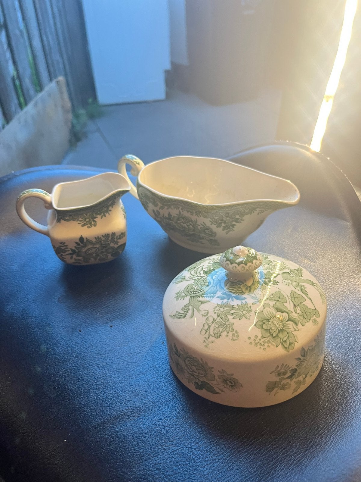 Vintage Enoch Wedgwood Tunstall Ltd. Aziatische Fazant Set, Ophalen of Verzenden