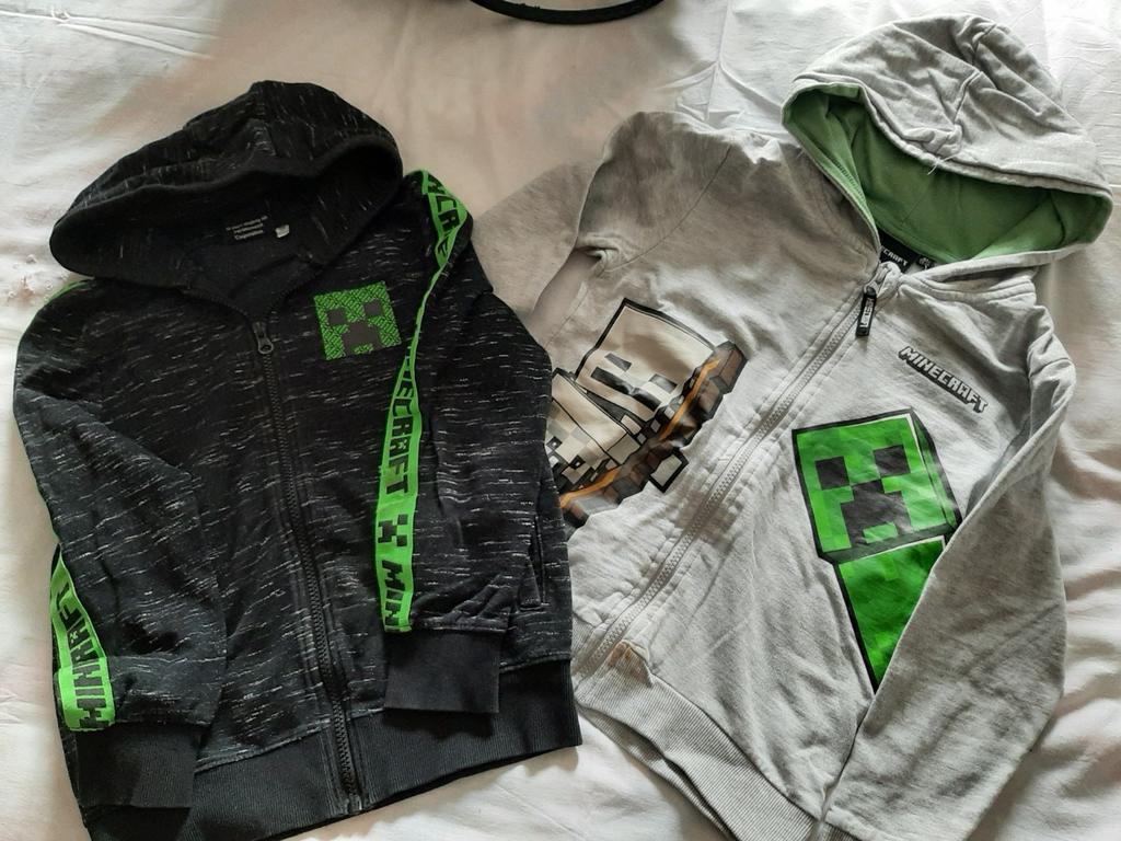 2 Minecraft truien/vesten, Ophalen, Zo goed als nieuw, Jongen, Trui of Vest