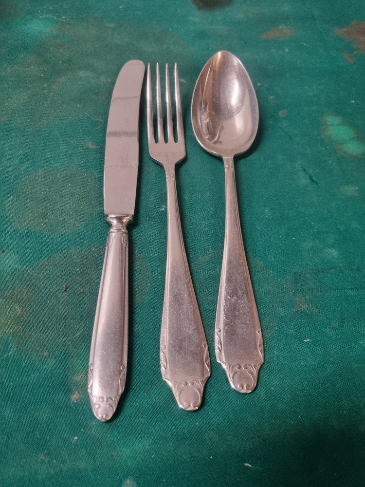 bestekset mes vork lepel gero zilmeta vintage, Huis en Inrichting, Keuken | Bestek, Ophalen of Verzenden, 'T Olde Gre-j, Info@toldegrej.nl