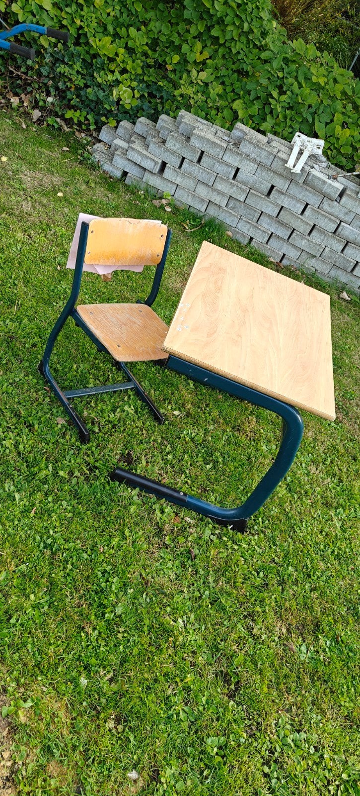 schoolbankje+stoeltje twee sets, Ophalen, Campingstoel