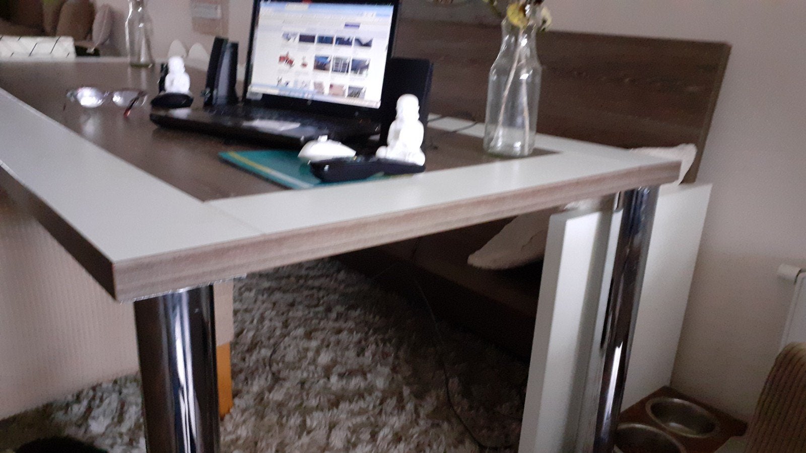 ruime eethoek a 6 pers, mt eetbank, Ophalen, Gebruikt, 200 cm of meer, 50 tot 100 cm