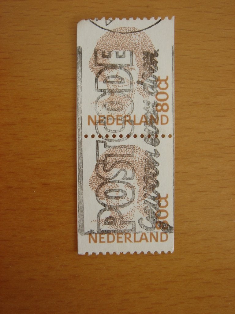 Beatrix 2 rolzegels type Inversie NVPH 1489a, Ophalen of Verzenden, Na 1940, Gestempeld