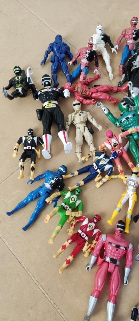 Power Rangers poppetjes verschillende maten, Ophalen, Gebruikt