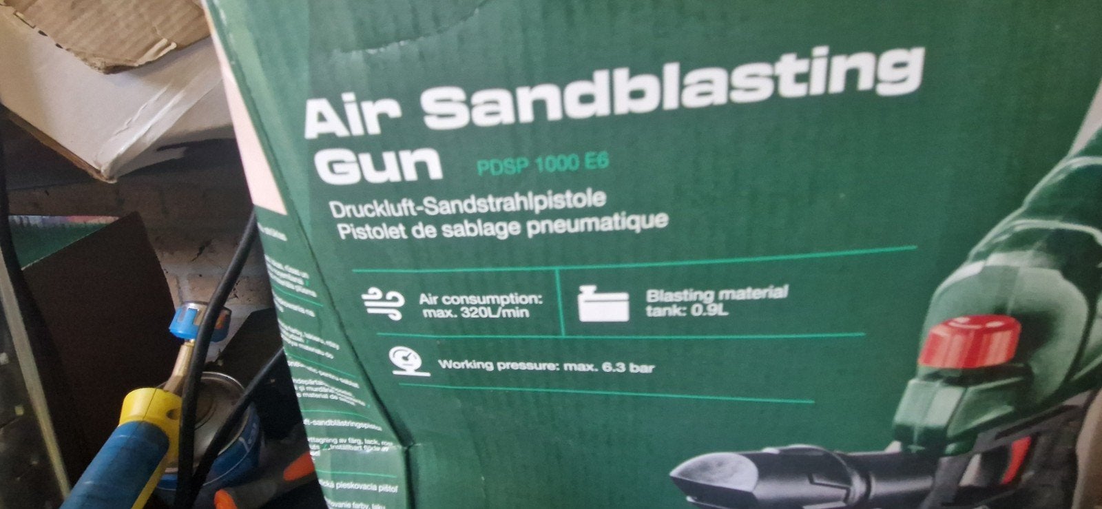 Parkside Zandstraalpistool POSP 1000 E6 - Zo goed als nieuw, Ophalen of Verzenden, Zo goed als nieuw