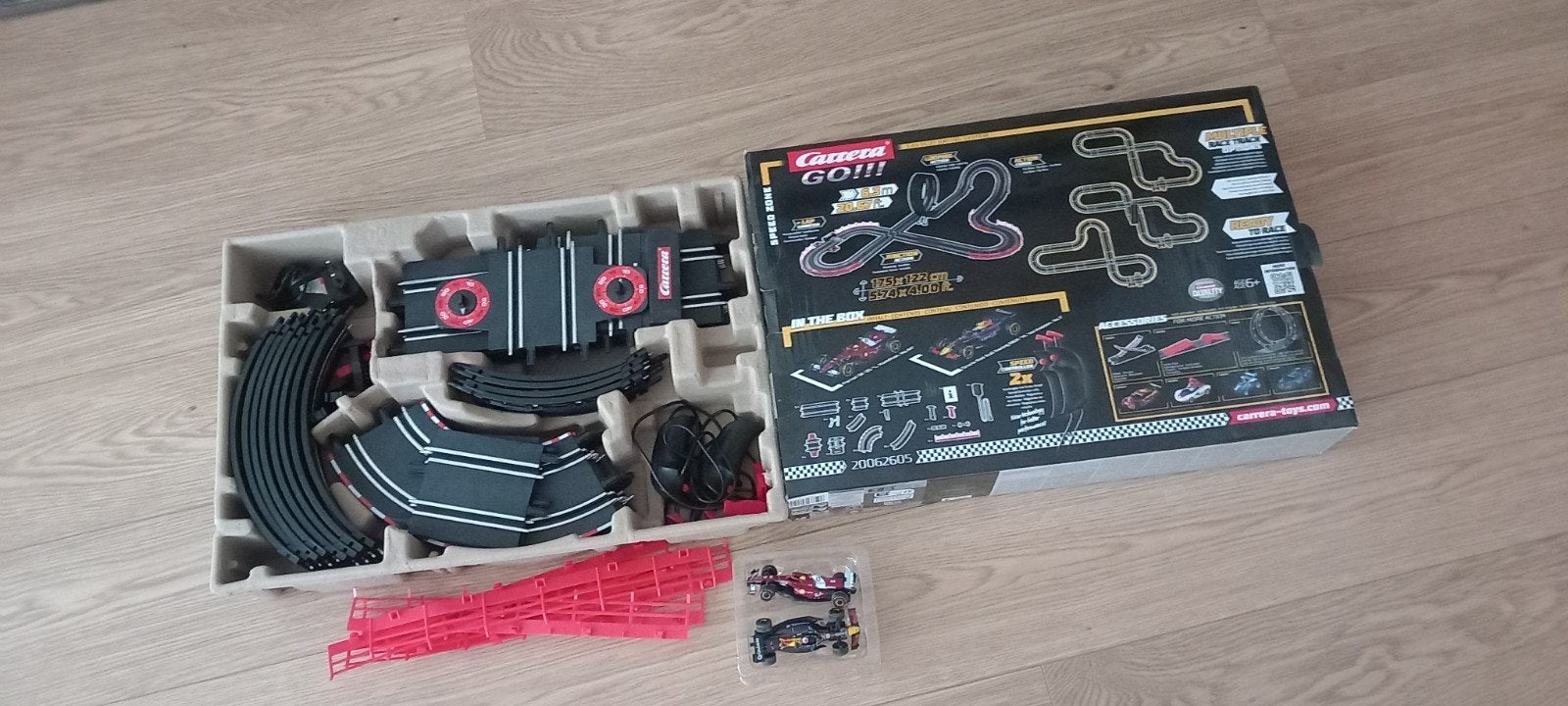 Carrera GO!!! Racebaan Max Verstappen vs Hamilton, Ophalen, Racebaan, Carrera, Zo goed als nieuw