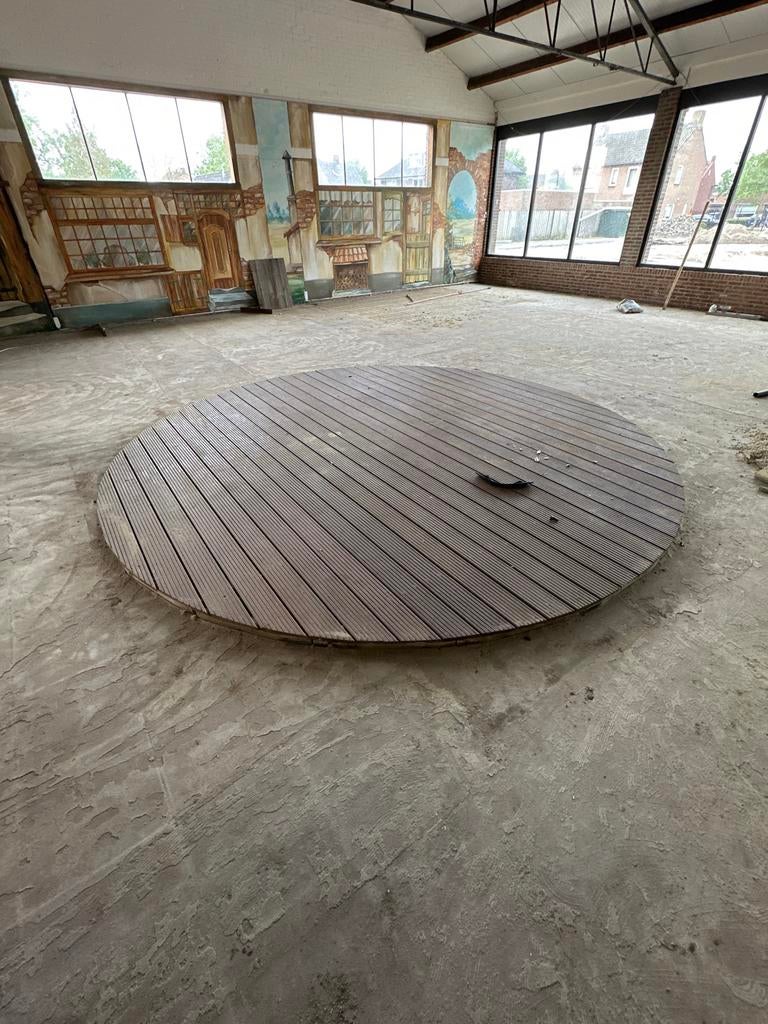 Hardhouten vlonder - showroommodel - 4,29m, Tuin en Terras, Terrasdelen en Vlonders, Ophalen of Verzenden, Zo goed als nieuw, Hout