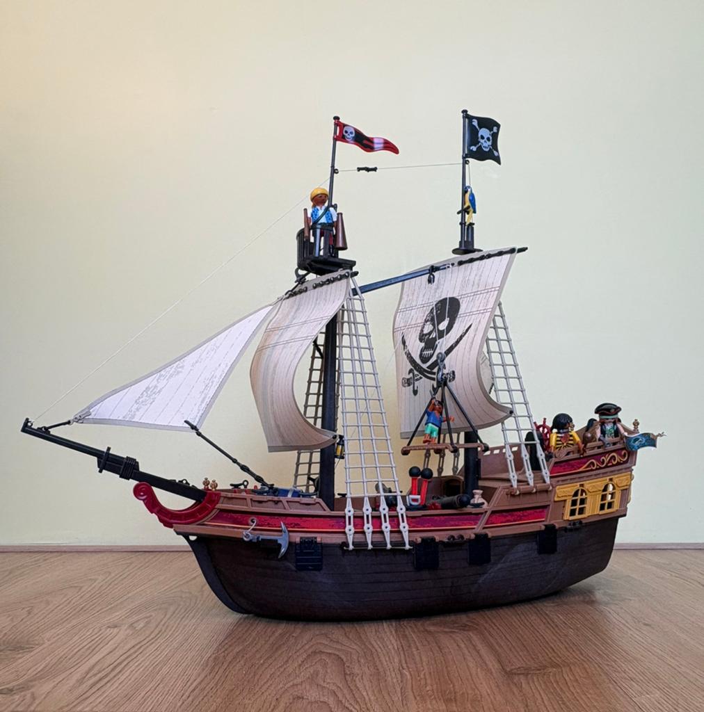 Piratenschip, Kinderen en Baby's, Speelgoed | Playmobil, Ophalen of Verzenden, Zo goed als nieuw, Complete set