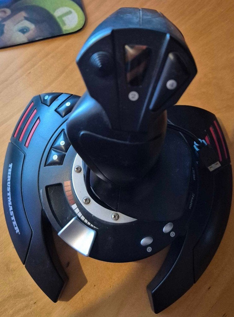 Thrustmaster t flight stick x v4 joystick, Ophalen of Verzenden, Gebruikt