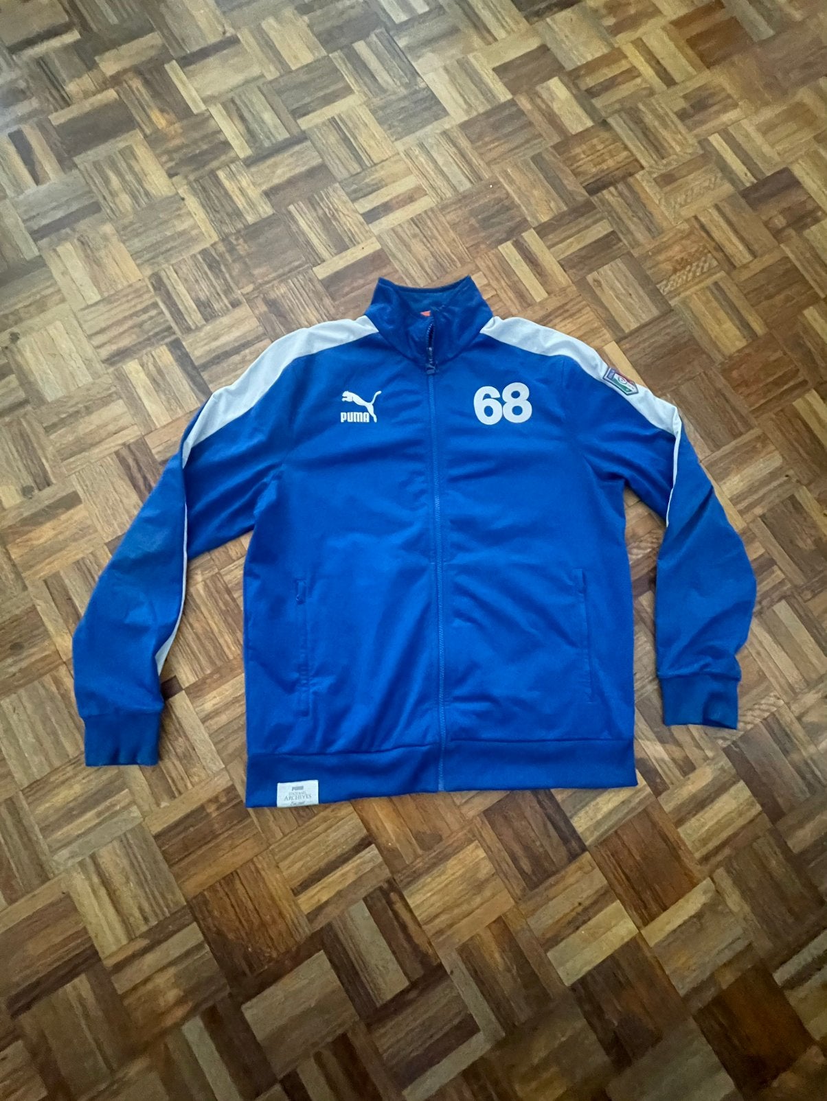 Puma mens voetbal Jas L, Ophalen, Zo goed als nieuw, Zwart, Voetbal