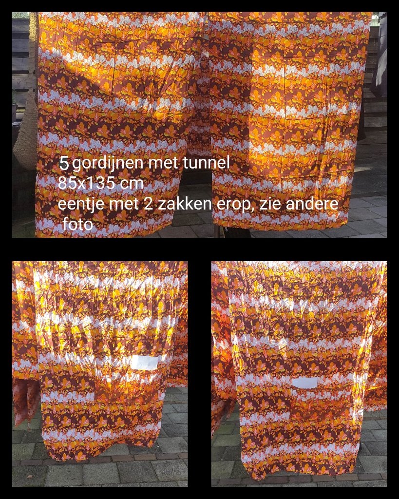 17 Gordijnen alpenkreuzer jaren 70 80, Ophalen of Verzenden, Zo goed als nieuw