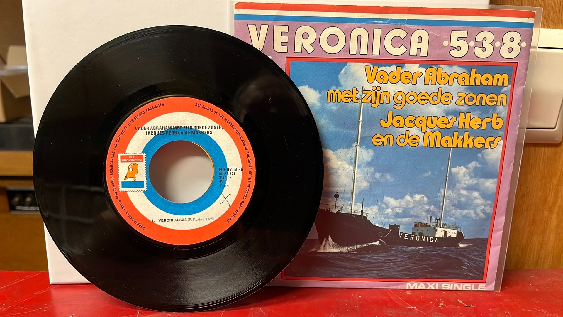 Veronica 538 maxi single, 7 inch, Ophalen of Verzenden, Zo goed als nieuw, EP