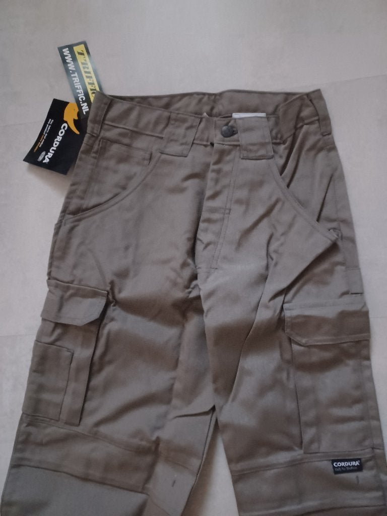 'Triffic' Solid Worker werkbroek, maat XS, Verzenden, Beige, Nieuw, Triffic