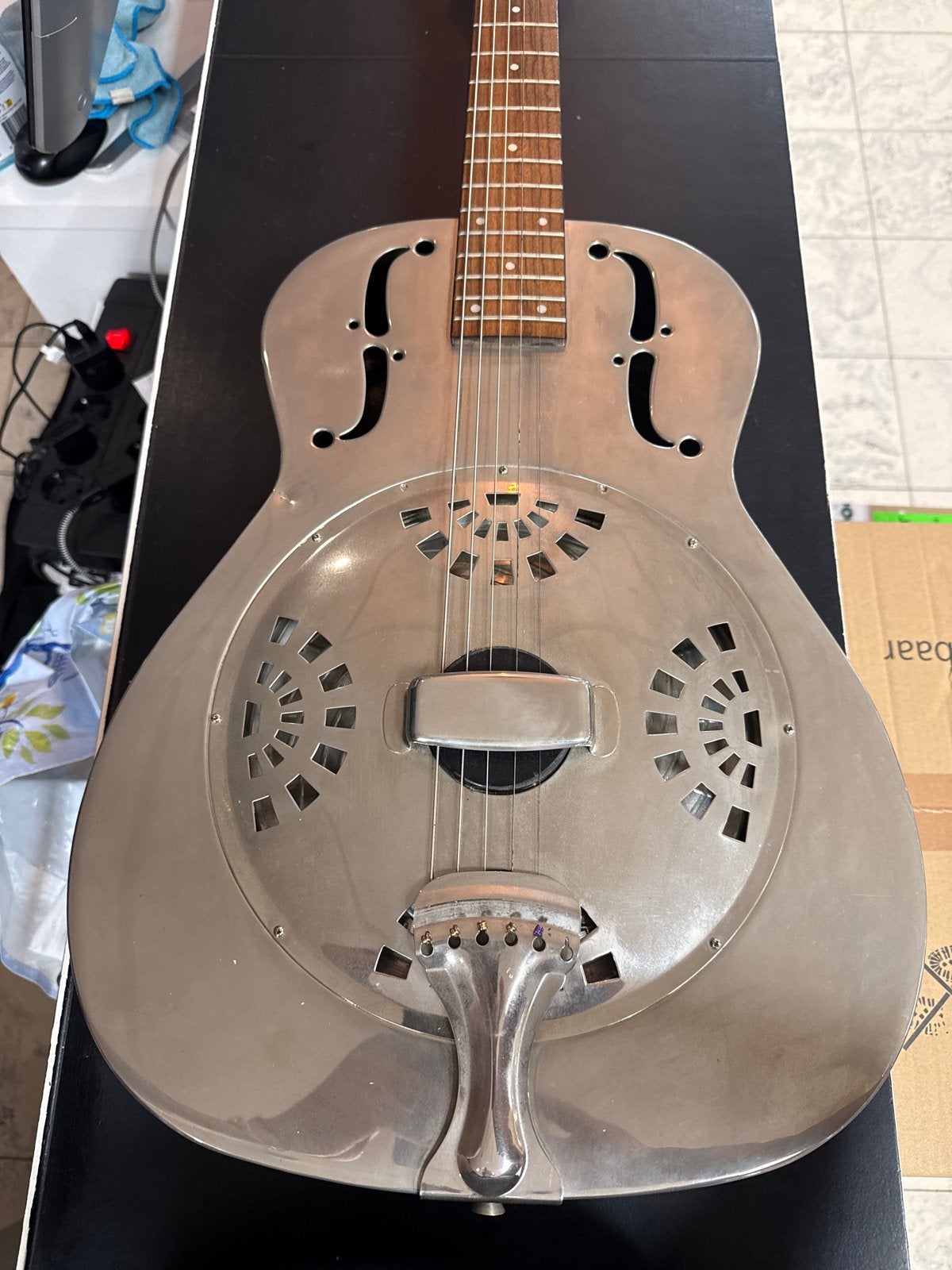 Galveston Resonatorgitaar - Zo goed als nieuw, Ophalen of Verzenden, Zo goed als nieuw, Resonator- of Dobrogitaar
