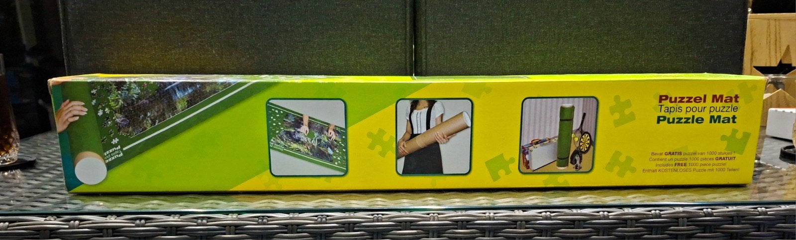 Puzzelmat + gratis puzzel 1000 stukjes  125 x 66 cm, Ophalen of Verzenden, 500 t/m 1500 stukjes