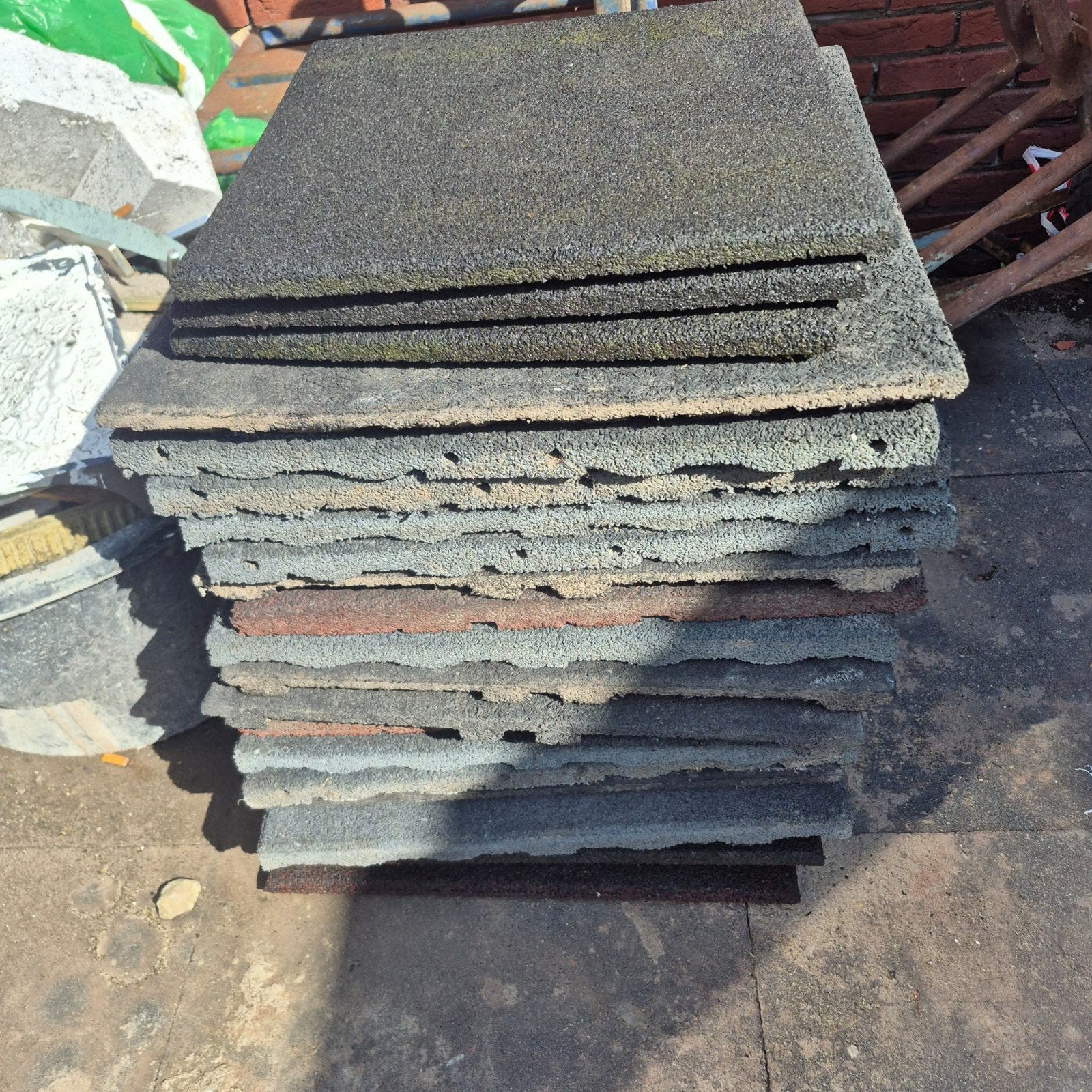22 stuks rubberen tegels, Ophalen of Verzenden