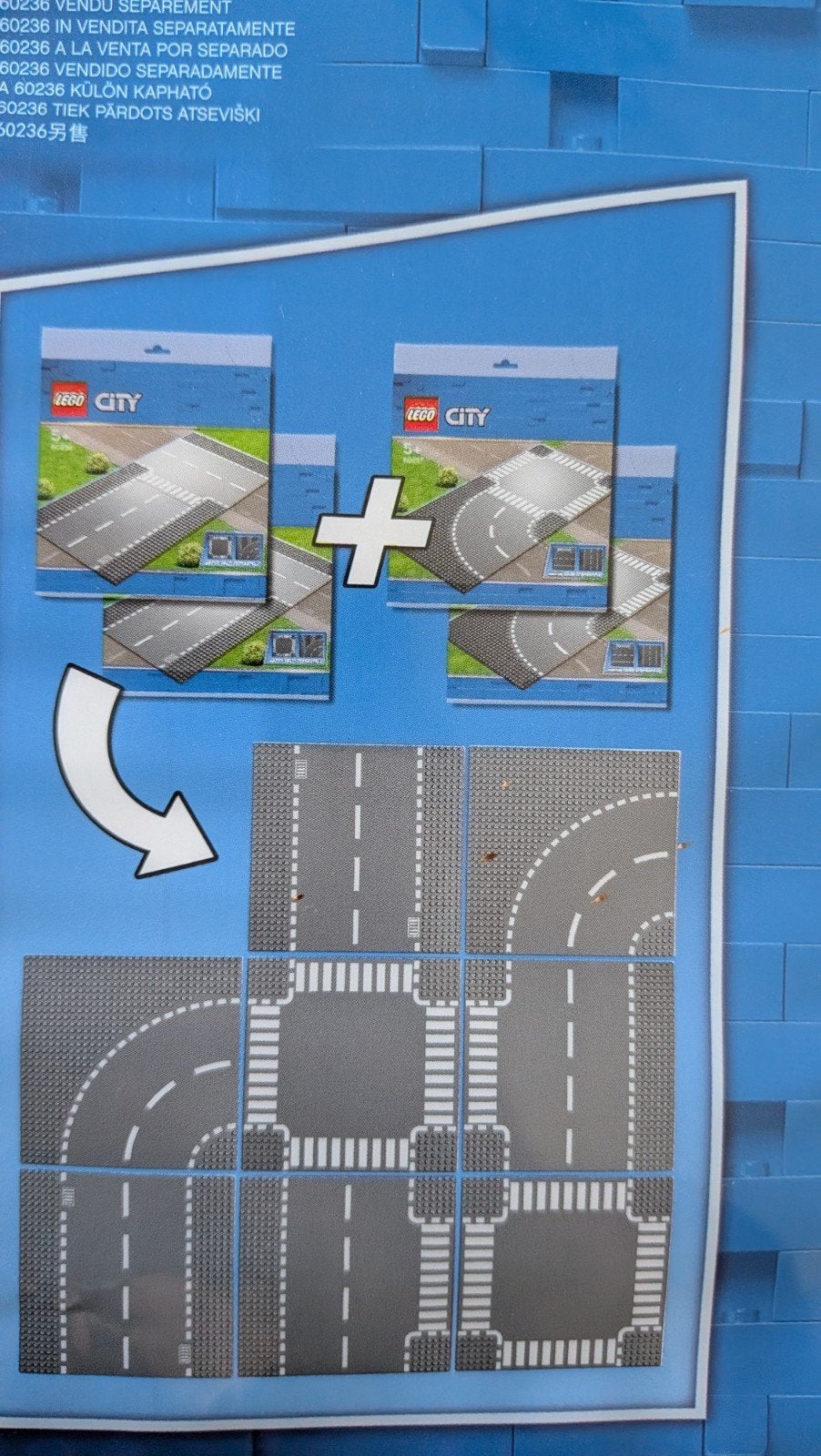 Lego City 60237 Bochten en kruisingen (2x), City, Ongeopend/sealed, Lego, Accessoire