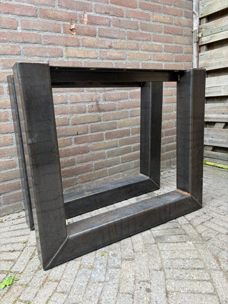 Stalen tafelpoten, Ophalen, Rond, 50 tot 100 cm