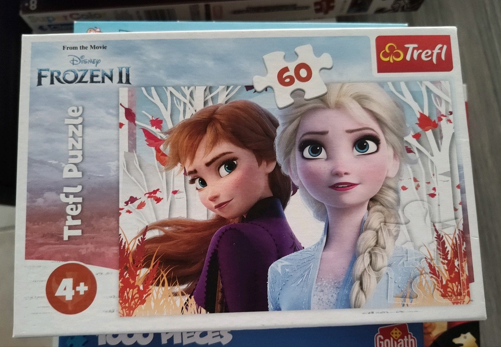 Trefl Frozen puzzel 60 stukjes, Ophalen of Verzenden, Minder dan 500 stukjes, Zo goed als nieuw, Legpuzzel