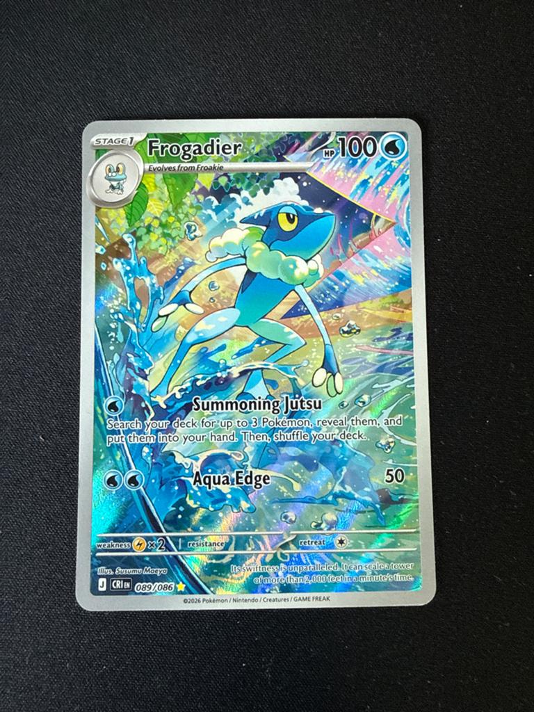 Frogadier 089/086 - Pokémon Kaart chaos rising, Ophalen of Verzenden, Nieuw, Losse kaart, Foil