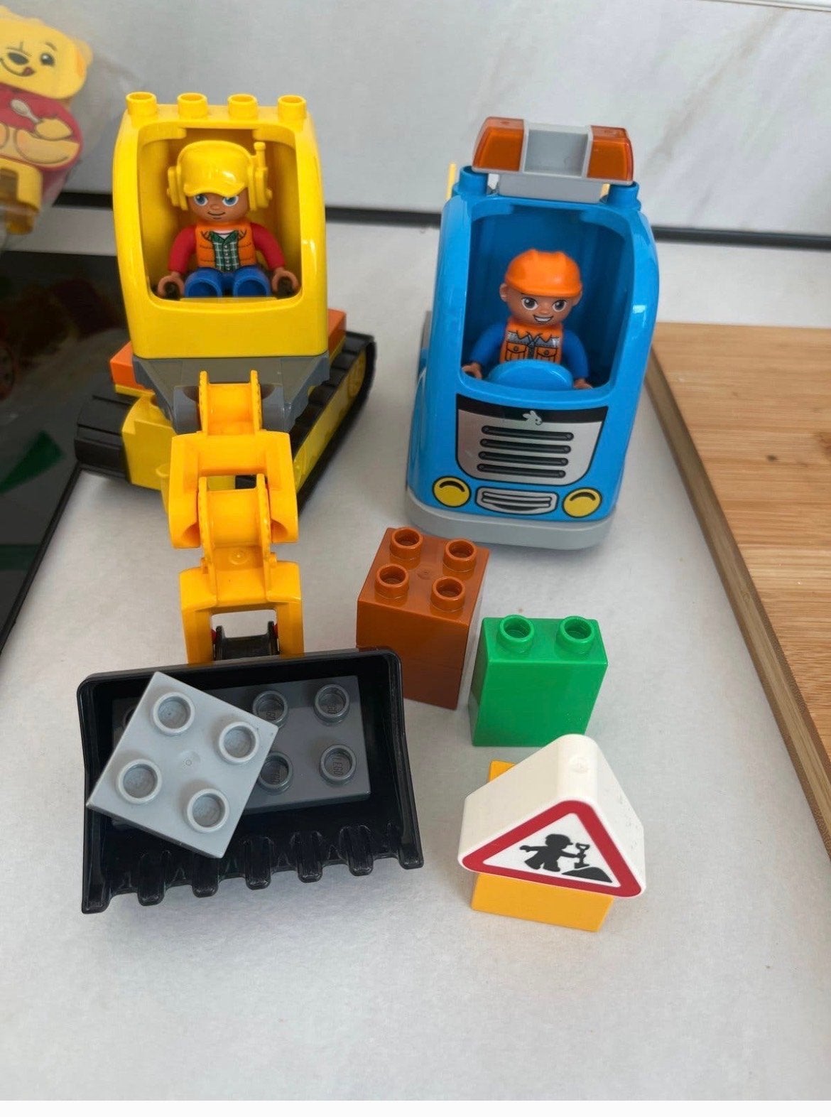 Lego Duplo Bouwplaats 10812, Inclusief minifiguren, Gebruikt, Overige thema's, Ophalen of Verzenden