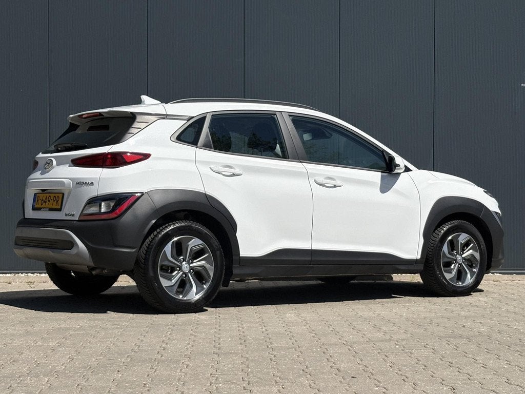 Hyundai Kona 1.6 GDI HEV Comfort Smart / Apple Carplay/Andro, Stof, Euro 6, 2 kWh, Wit
