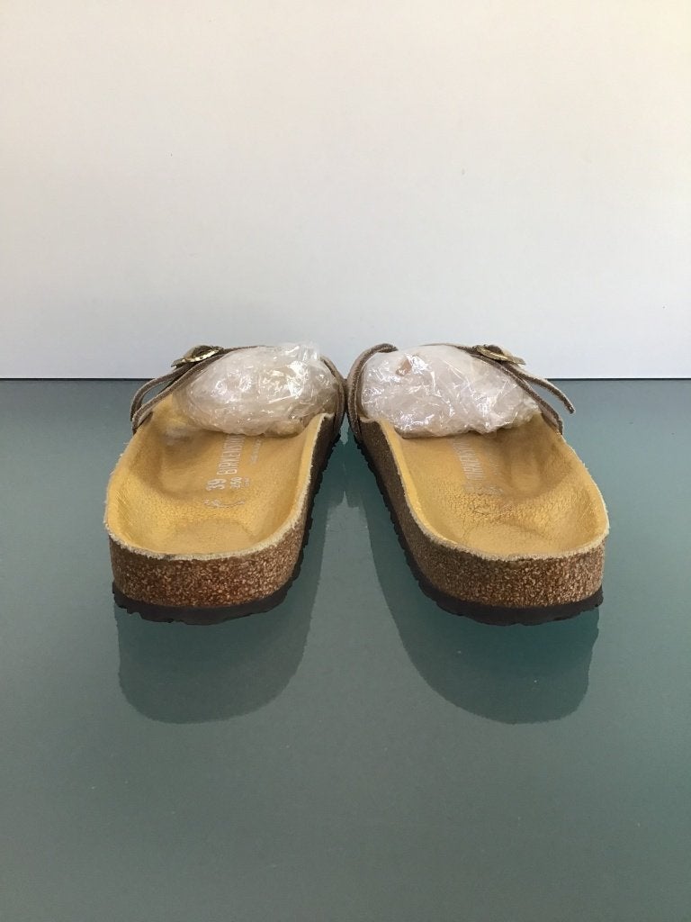 Birkenstock 39 Piazza goud | Nieuw! | Gratis verzenden, Kleding | Dames, Slippers, Overige kleuren, Verzenden, Nieuw