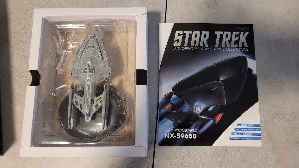 Eaglemoss USS Prometheus NX-59650, Ophalen of Verzenden, Zo goed als nieuw, Tv, Beeldje, Replica of Model