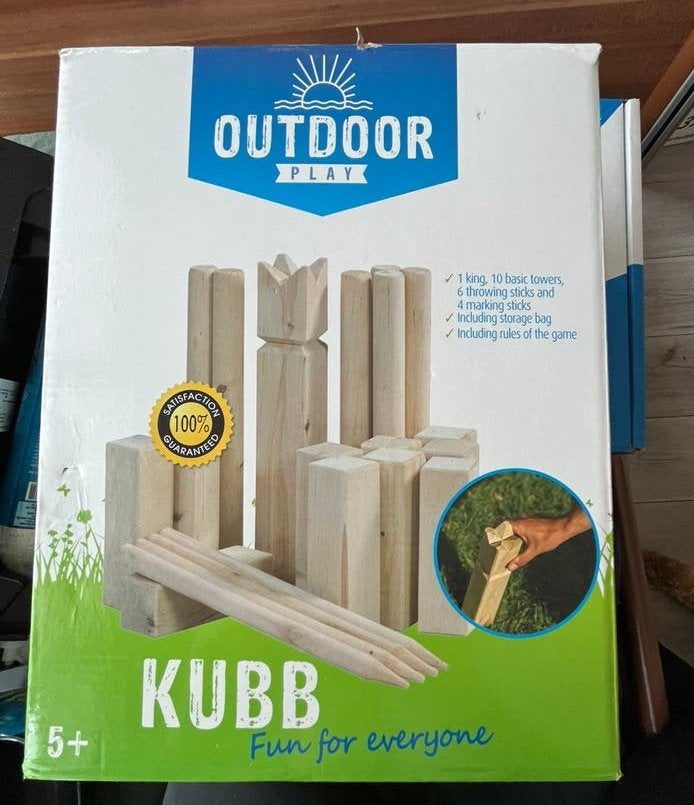 Kubb spel, Ophalen of Verzenden, Zo goed als nieuw