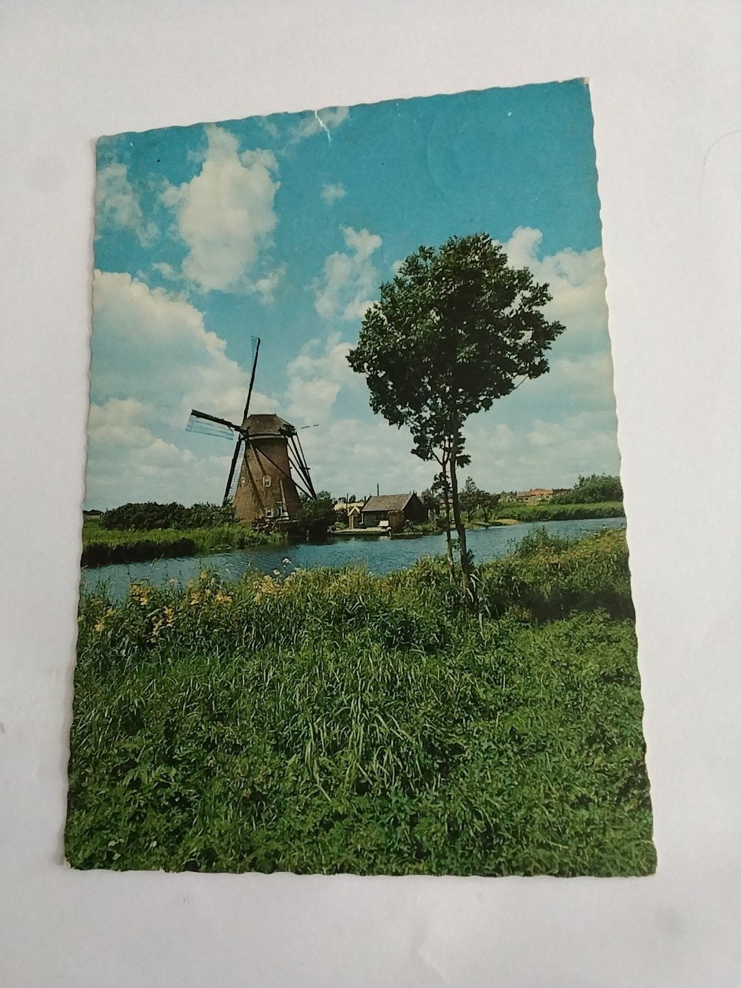 Oude ansichtkaart Kinderdijk molen -, Ophalen of Verzenden, Zuid-Holland