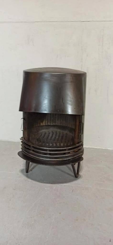 Mid century Tasso Denmark design gietijzeren houtkachel, Huis en Inrichting, Kachels, Ophalen, Tweedehands, Tweedehands, Houtkachel
