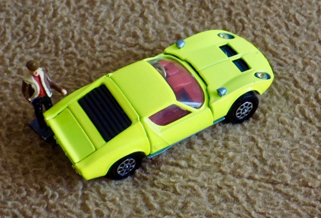 Corgi Toys Lamborghini Miura, Ophalen of Verzenden, Zo goed als nieuw, Auto, Corgi