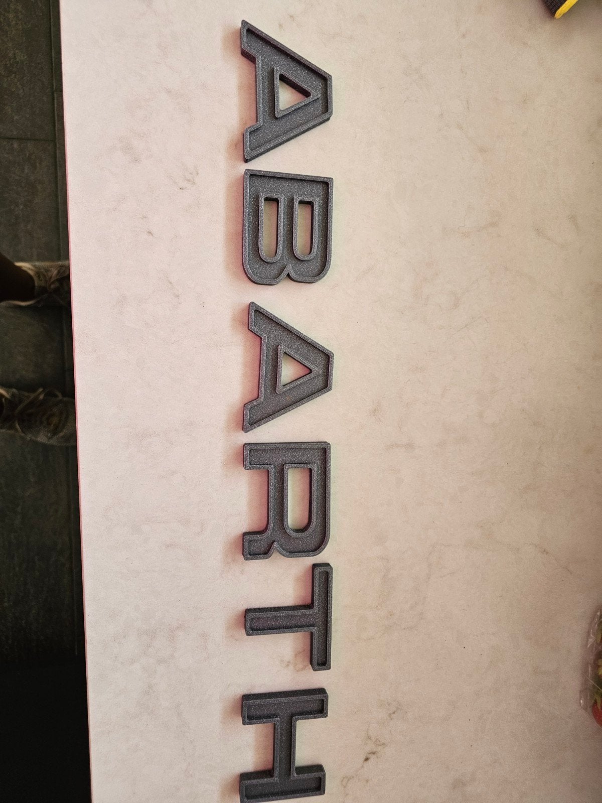 3d geprinte letters Abarth, Ophalen, Nieuw, Fiat