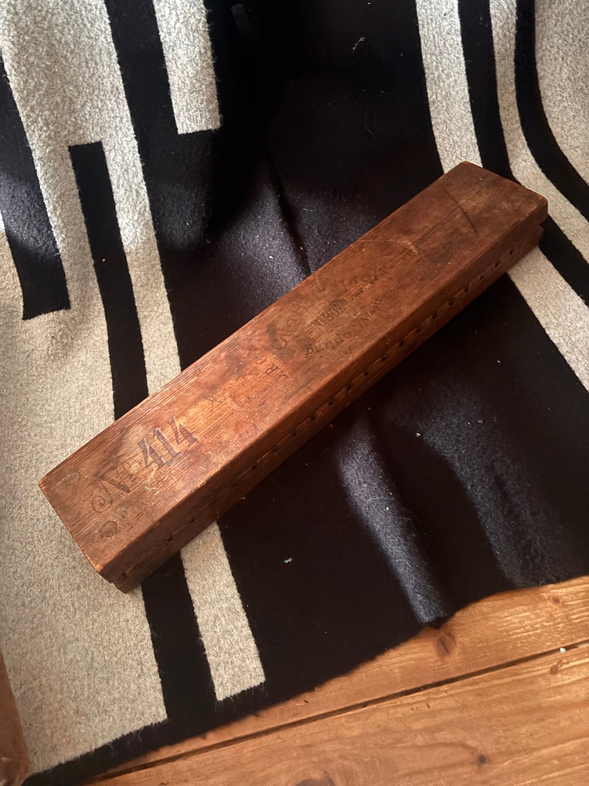 Antieke houten sigarenmal - Vintage sigarenmakerstool, Ophalen