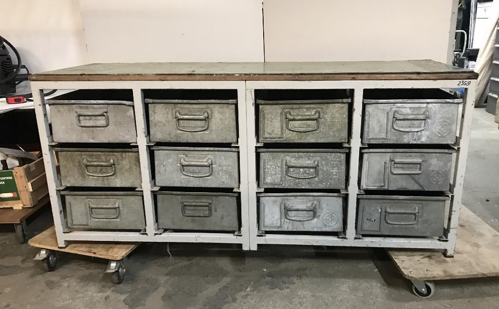 Vintage/ retro bakkenkast, 161x55x72 cm, met normaal bakken, Ophalen, Huis en Inrichting