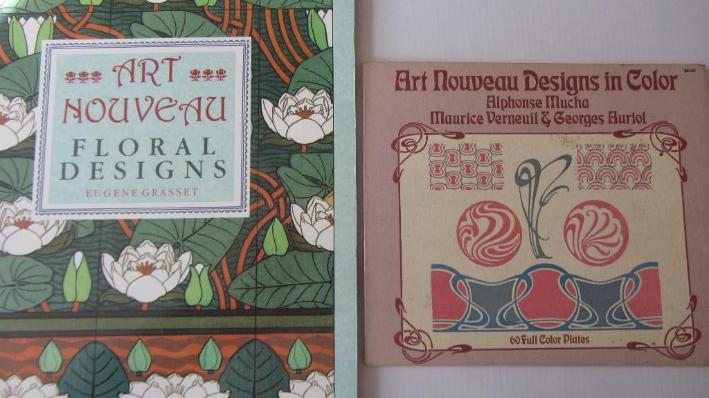 Art Nouveau Floral Designs + Designs in Color, Boeken, Ophalen of Verzenden, Zo goed als nieuw