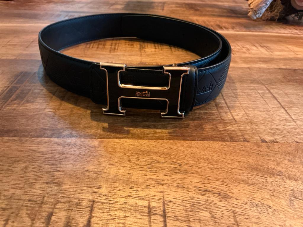Hermès Riem Zwart met H-gesp, Kleding | Dames, Riemen en Ceinturen, Nieuw, Heupriem, Ophalen of Verzenden, 3 tot 5 cm