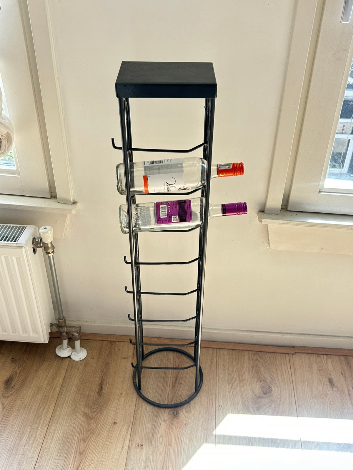 Wine rack, Ophalen of Verzenden, Gebruikt, Metaal