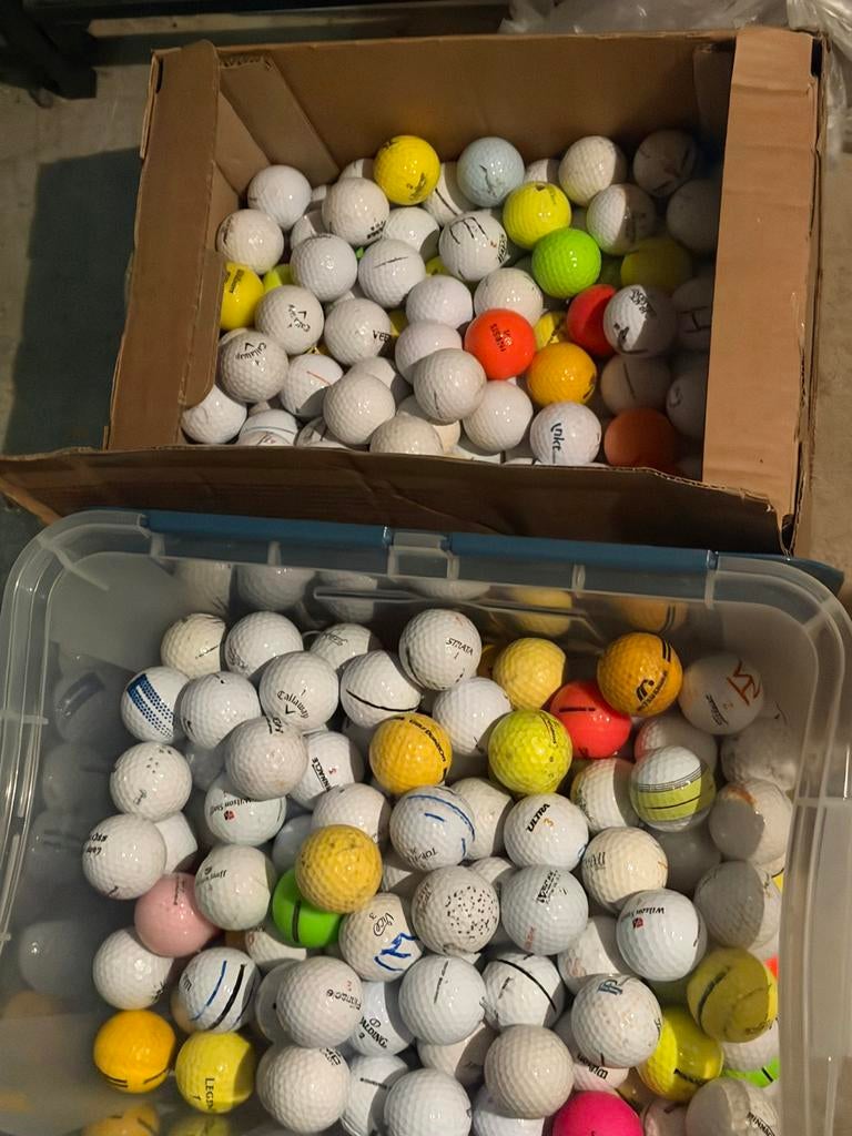 Grote partij gebruikte golfballen - diverse merken(ongv 500), Ophalen, Gebruikt, Bal(len), Overige merken
