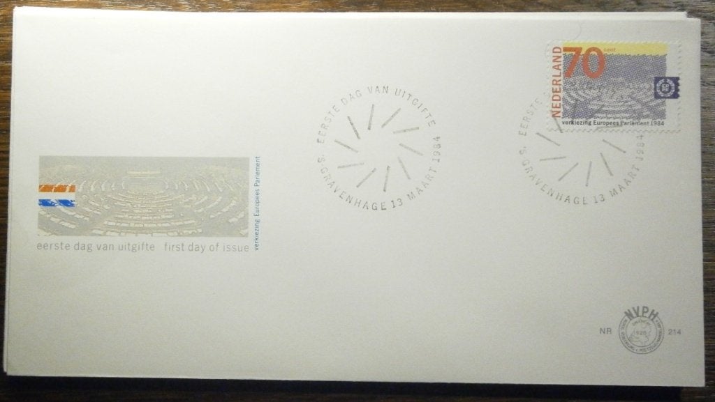 4 eerstedagenveloppen NVPH 214-218, Ophalen of Verzenden, Onbeschreven, Nederland