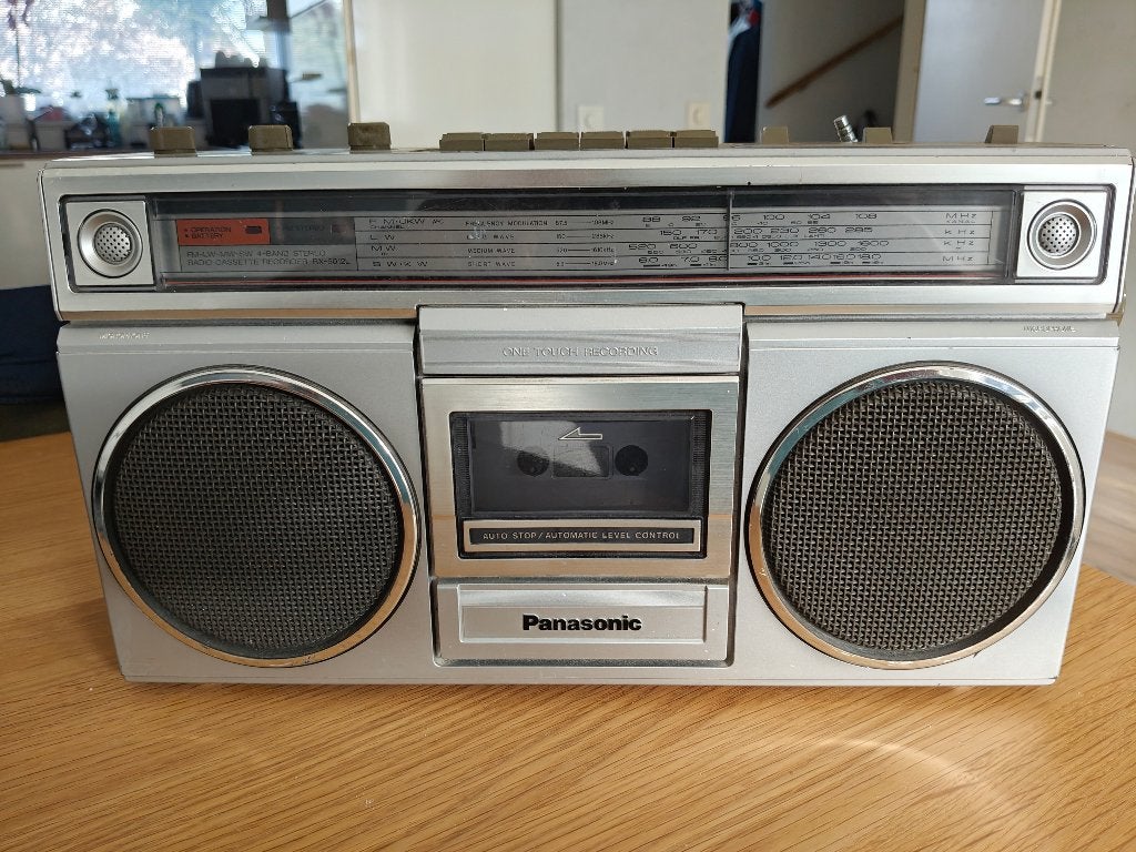 Vintage Panasonic ghetto blaster, Audio, Tv en Foto, Ophalen of Verzenden, Gebruikt
