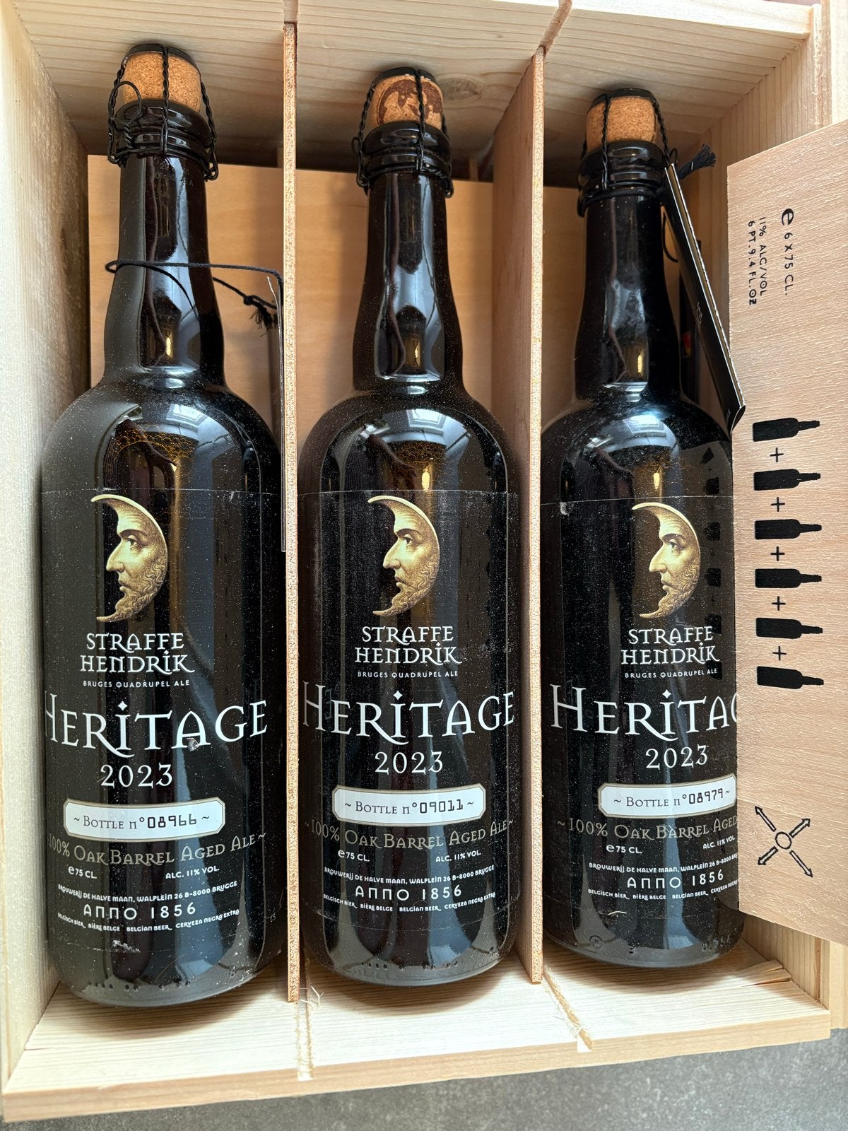 6 flessen Straffe Hendrik Heritage 2023 - Oak Aged Ale, Ophalen, Nieuw, Flesje(s), Overige merken