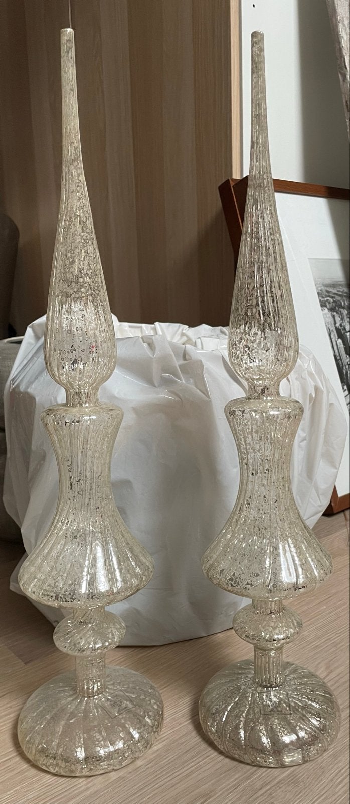 Rivièra Maison decoratie, Ophalen, Glas, Zilver, Landelijk