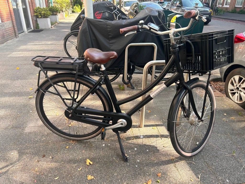 elektrische damesfiets, Gebruikt, 47 tot 50 cm, Versnellingen, Schijfrem