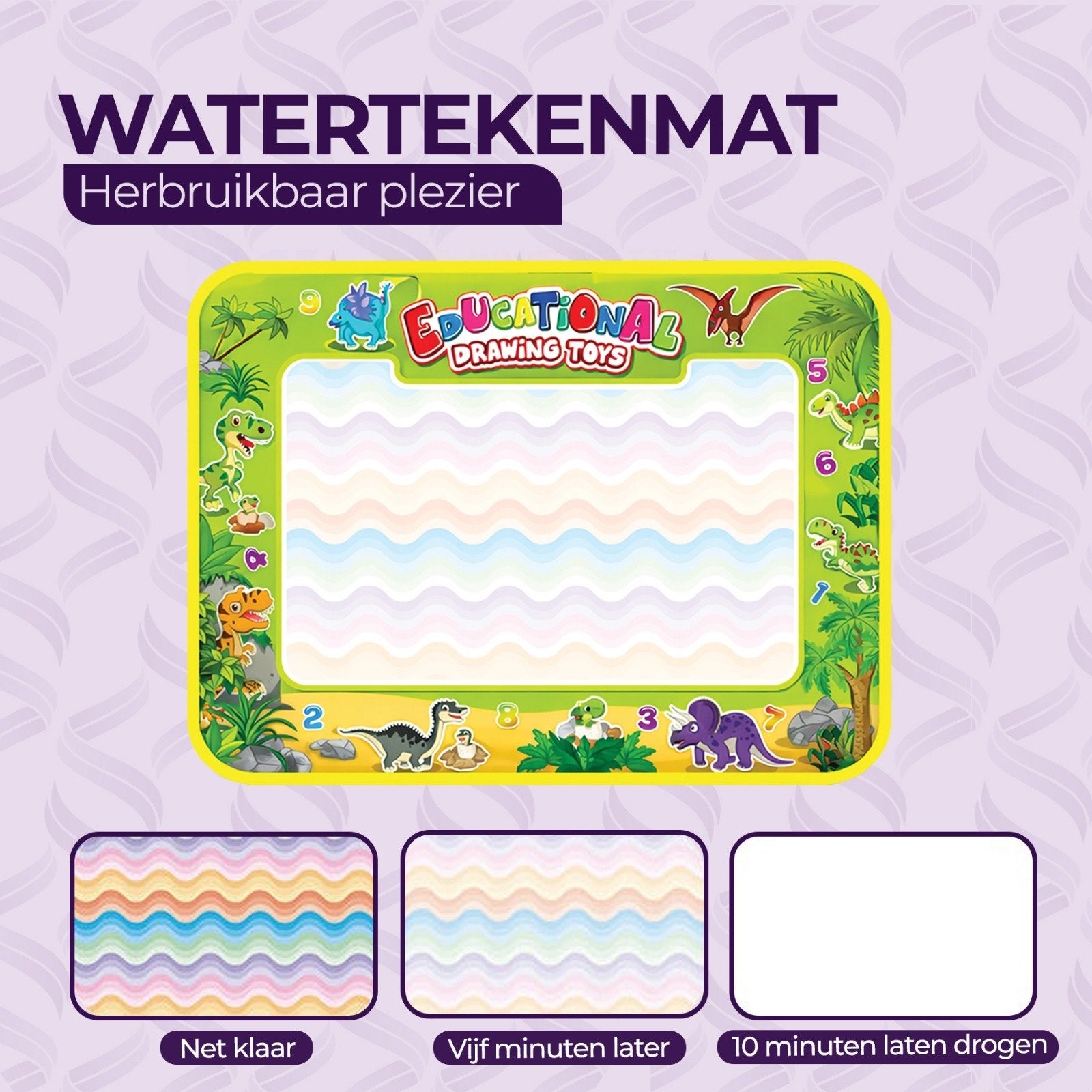 Watertekenmat - Herbruikbaar Plezier voor Kinderen, Verzenden, Nieuw, Knutselen
