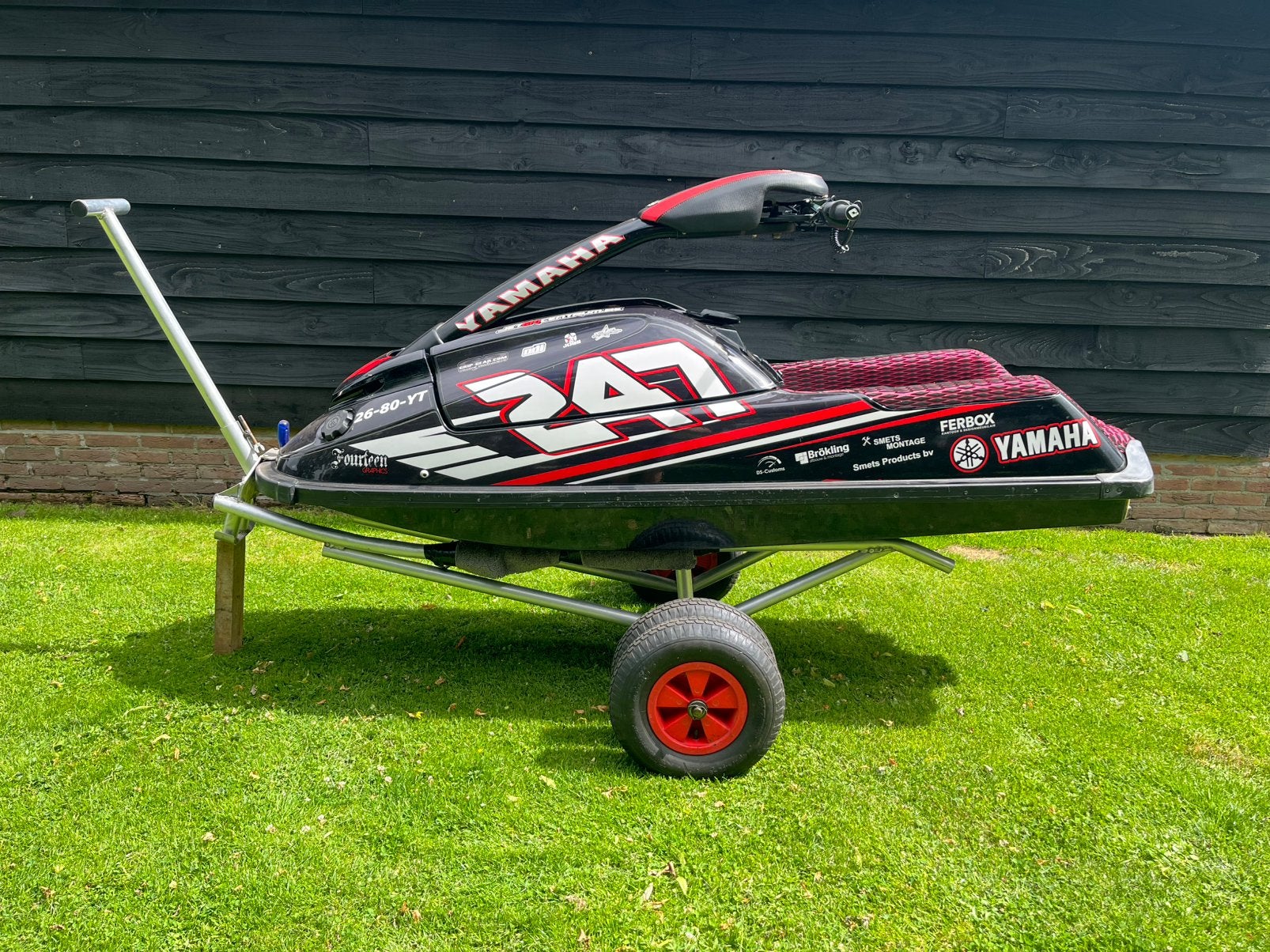 Yamaha superjet 701 jetski met strandkar protec R&D, Ophalen, Gebruikt, Benzine, 70 tot 120 pk