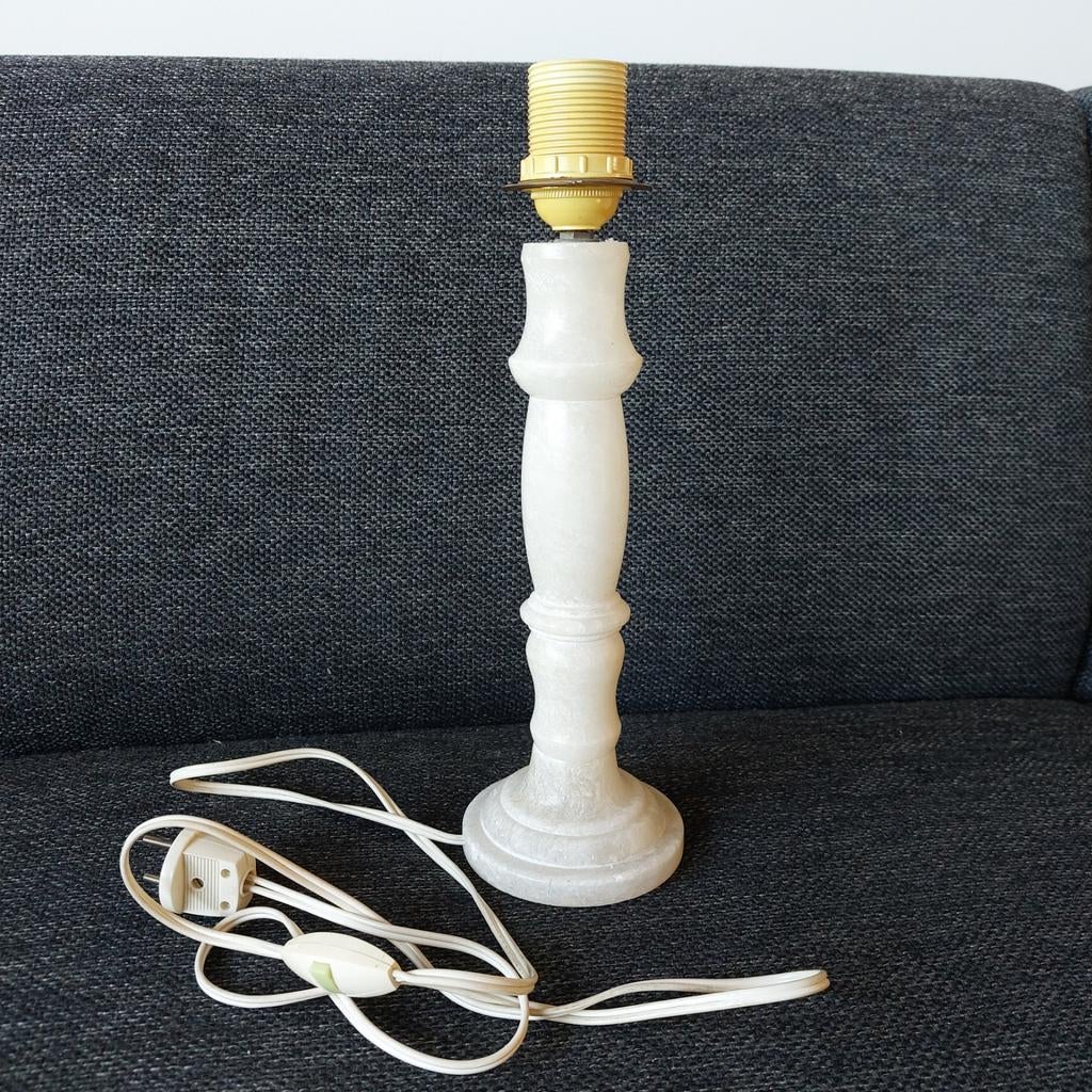 Vintage marmeren tafellamp, Huis en Inrichting, Lampen | Tafellampen, Ophalen of Verzenden, Gebruikt