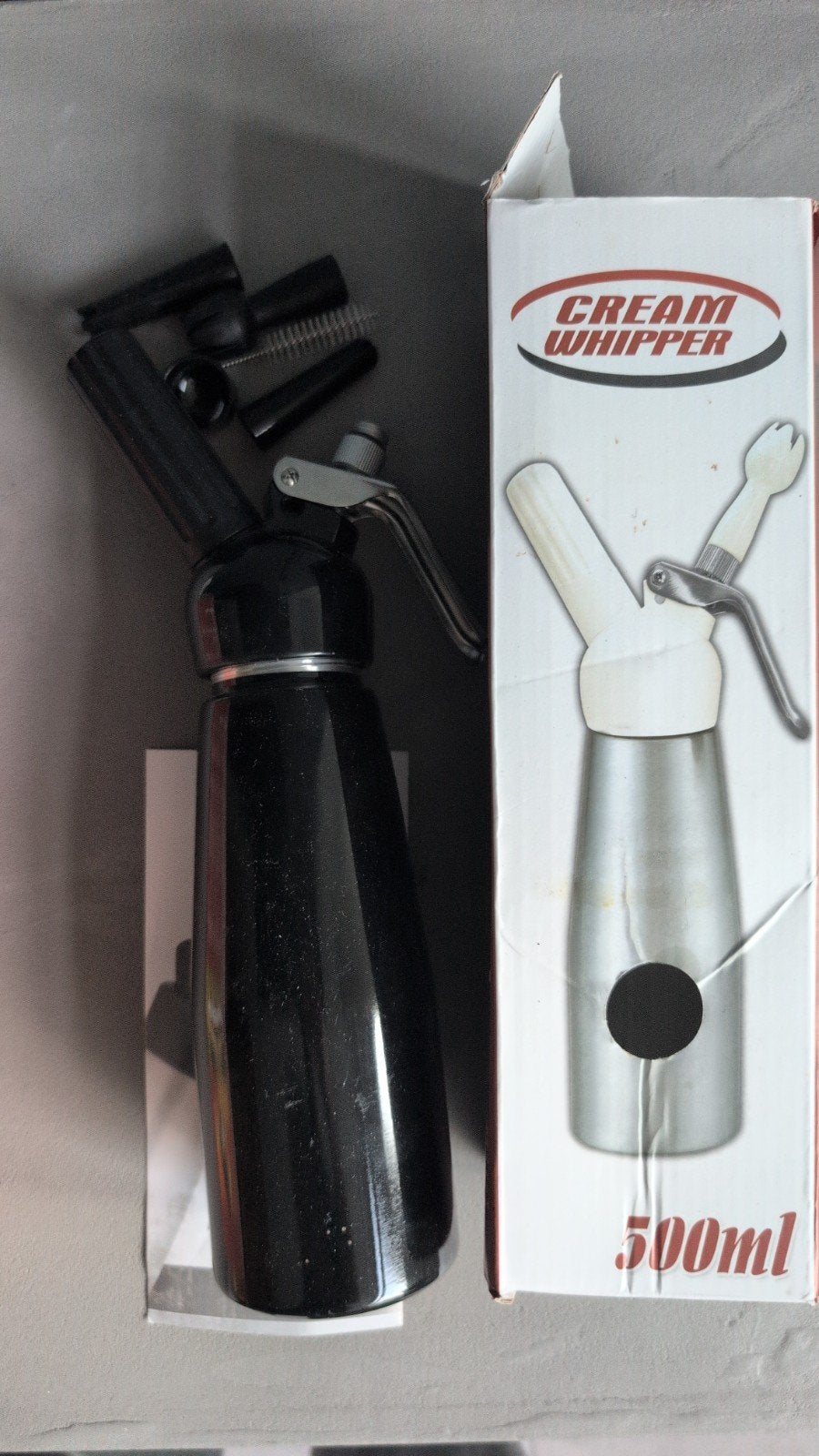 Slagroomspuit 500ml compleet, Ophalen of Verzenden, Nieuw